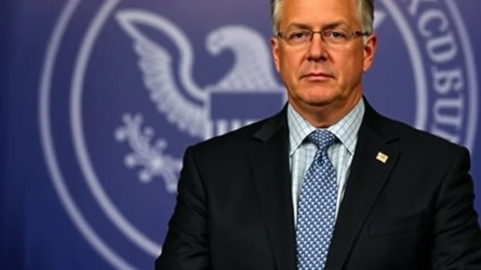 SEC Chairman Paul Atkins discussing crucial crypto regulation, emphasizing investor protection and market clarity for digital assets.