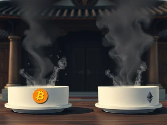 Illustrates the devastating impact of a **crypto scam** on **church donations**, showing money vanishing into digital abyss.