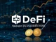DeFi Development Corp's strategic **Solana investment** strengthens its digital asset holdings, depicted by a corporate logo with crypto charts.