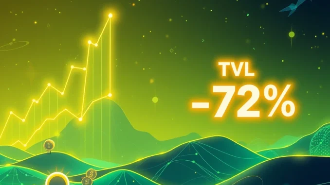 Charts showing the remarkable 72% surge in DeFi lending TVL, driven by institutional crypto adoption.