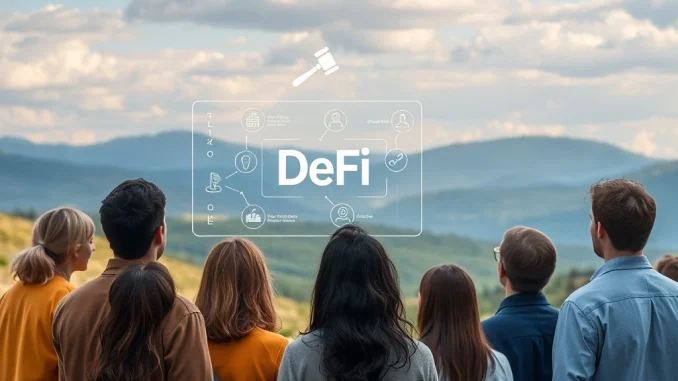 DeFi Regulation: Pivotal Survey Reveals 4 in 10 Americans Ready for Decentralized Finance A graphic representing the public's readiness for DeFi regulation, showing trust and potential for decentralized finance.