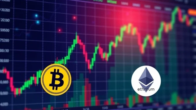 Deribit options platform displaying BTC and ETH charts, symbolizing the new USDC settlement and 4% rewards for Deribit USDC options.