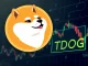 Illustration of a Dogecoin symbol integrated with financial charts, representing the 21Shares DOGE ETF DTCC listing.