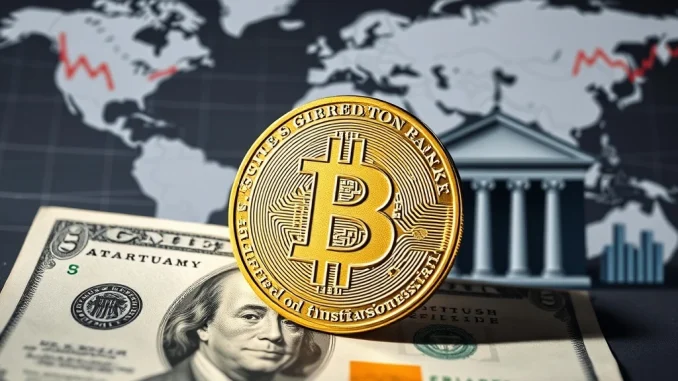 Illustrates the potential risk of dollar stablecoins to the USD's safe-haven status, as warned by central banks.