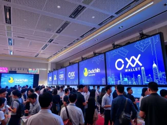Duckchain and OKX Wallet host 'The Crypto Bash' at KBW 2025, fostering AI and blockchain innovation.