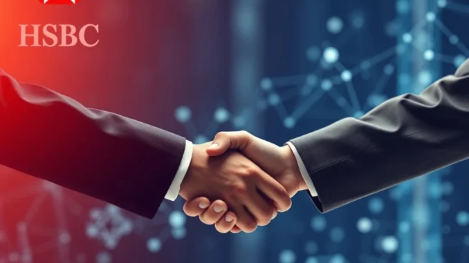 Visualizing the Elliptic HSBC partnership, showing how a major bank invests in blockchain analytics for enhanced crypto compliance and financial security.