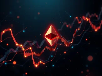 Chart showing a dramatic spike in ETH liquidations, representing the $60.45 million market impact on Ethereum futures traders.