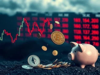 Chart showing a sharp decline in **ETH liquidations**, representing significant market volatility and investor losses in perpetual futures.