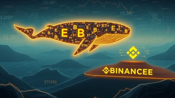 An ETH staking whale makes a significant Binance deposit, indicating a major market event and securing substantial Ethereum profit.