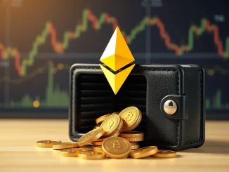 Visualizing a large **ETH withdrawal** from **Binance** by **Trend Research**, signifying a major **cryptocurrency movement**.