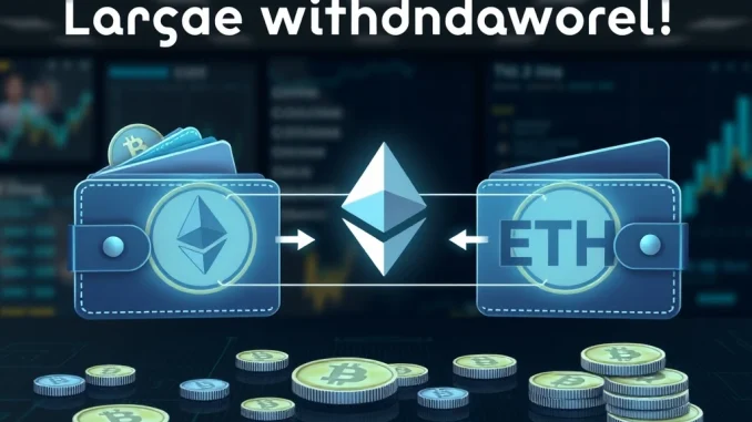 ETH Withdrawal: Startling $290M Move by Three New Wallets from FalconX Illustrating a major ETH withdrawal from FalconX by three new wallets, highlighting significant on-chain activity.