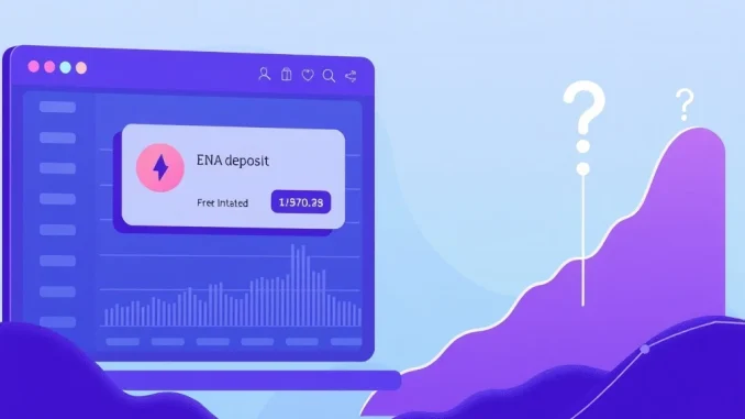 Visualizing a significant Ethena ENA token deposit to Binance, highlighting its impact on the ENA token price.