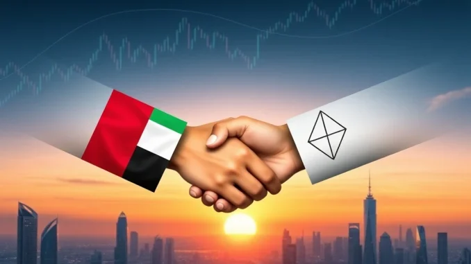 Ethena investment deal signing, symbolizing a strategic partnership between Ethena and M2 Holdings for crypto asset management.