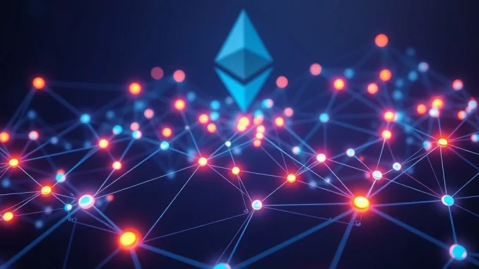 A digital graph illustrating the significant surge in Ethereum active addresses, highlighting robust ETH network activity and growth.