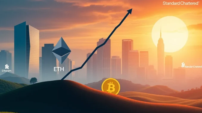 Standard Chartered analysis highlights Ethereum's advantage over Bitcoin for crypto firms, showing ETH's growth potential.