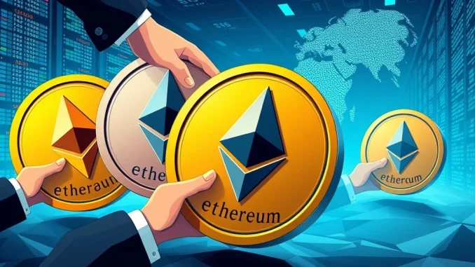 Chart showing a significant surge in institutional ETH buying activity, reflecting strong market confidence in Ethereum investment.