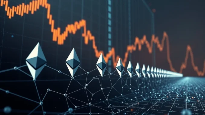 Ethereum News Today: Alarming Ether Price Drop as Validator Exit Queue Surges to 18-Month High An illustration depicting the significant Ethereum validator exit queue impacting the Ether price, symbolizing network shifts.