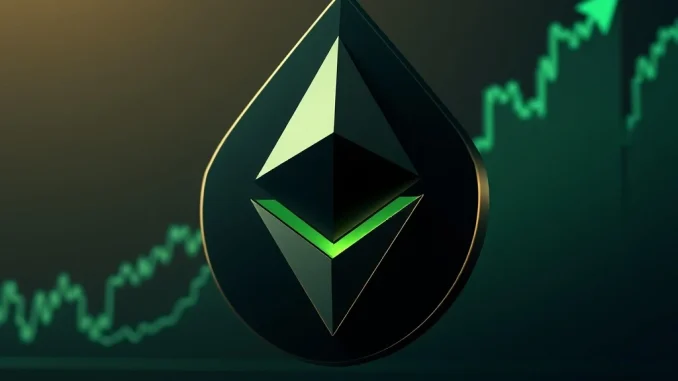 A chart illustrating Ethereum price surpassing a key resistance level, signaling a potential bullish revival and renewed market optimism.