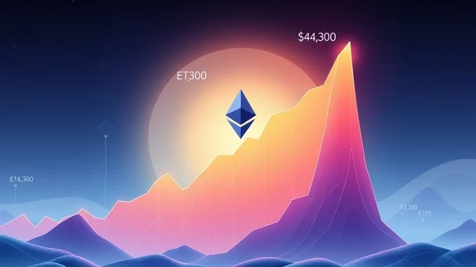 Ethereum Price: Unveiling Crucial $4,300 Support and Optimistic $6,800 Target Chart illustrating strong **Ethereum price** support at $4,300 and potential future growth driven by institutional demand.