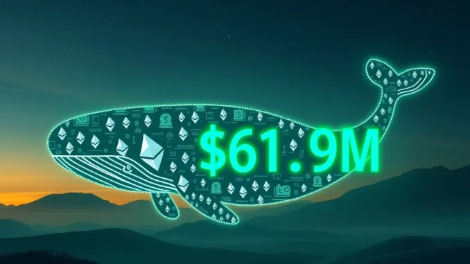 Visualizing an anonymous Ethereum whale making a significant ETH accumulation, impacting market sentiment.