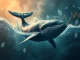 A crypto whale makes a large, leveraged Ethereum (ETH) long trade, symbolizing high risk and potential market volatility.