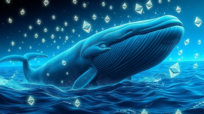 A dormant Ethereum whale making a significant $390M ETH transfer, signaling potential market shifts.