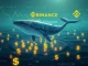 An Ethereum whale's successful $5.3 million profit transaction on Binance, symbolizing significant crypto trading activity.