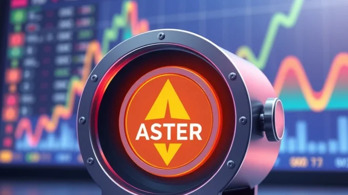 Visualizing Fasanara Capital's strategic ASTER token withdrawal, indicating a long-term holding strategy and confidence in the crypto market.