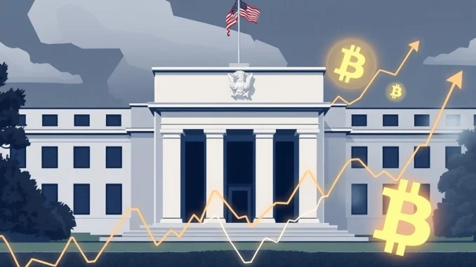 Charts showing Federal Reserve actions influencing **cryptocurrency benefits** and market trends.