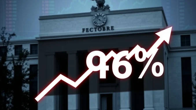 Chart showing a 94% probability of a Fed rate cut in October, reflecting significant shifts in monetary policy expectations.
