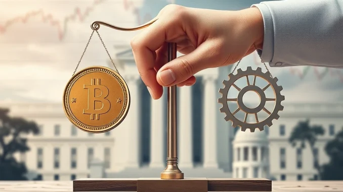 Jerome Powell signaling potential Fed rate cuts amid economic balancing act by the US Federal Reserve.