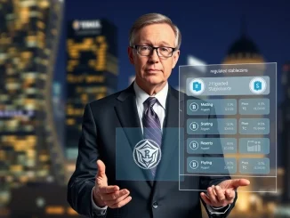 Federal Reserve Governor Christopher Waller advocating for secure regulated stablecoins and expanded crypto payment options.