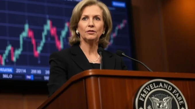 Cleveland Fed president Beth Hammack discusses **Federal Reserve interest rates**, highlighting the risk of **economic overheating**.