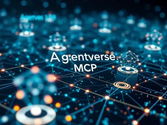 A visual representation of the Fetch.ai Agentverse platform, demonstrating advanced AI agent deployment and decentralized network connectivity.