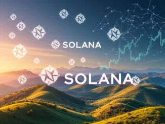 A visual representation of Solana's SOL cryptocurrency symbol intertwined with corporate financial data, signifying Forward Industries' substantial SOL acquisition and its role in institutional crypto investment.