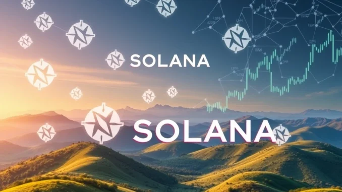 A visual representation of Solana's SOL cryptocurrency symbol intertwined with corporate financial data, signifying Forward Industries' substantial SOL acquisition and its role in institutional crypto investment.