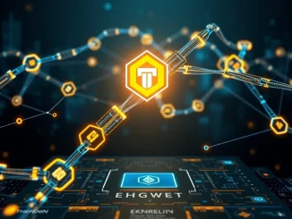 Visualizing **Franklin Templeton's Benji platform** expanding to BNB Chain, symbolizing enhanced **tokenized securities** and multi-chain blockchain integration.