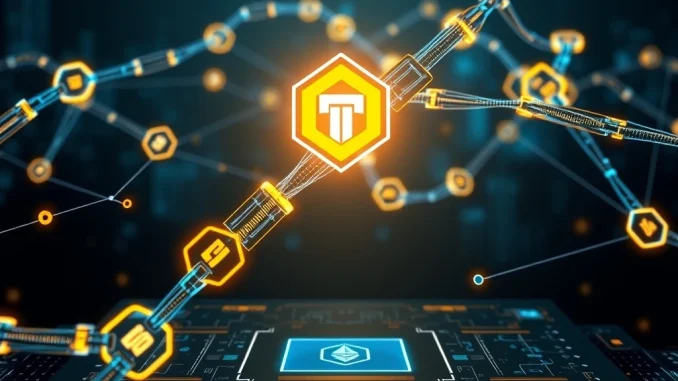 Visualizing **Franklin Templeton's Benji platform** expanding to BNB Chain, symbolizing enhanced **tokenized securities** and multi-chain blockchain integration.