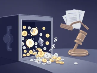 An image symbolizing the FTX payout, showing digital assets transforming into fiat currency, representing the crucial $1.9 billion creditor distribution.
