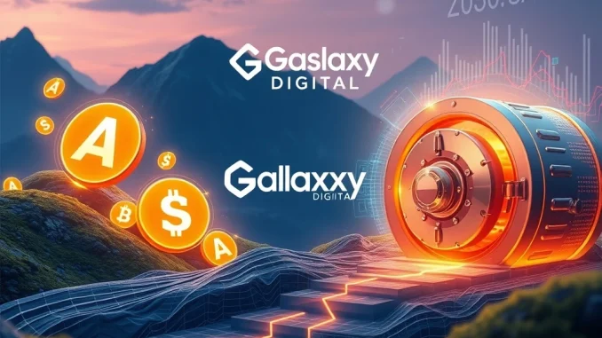 A digital vault securing a large volume of ASTER, symbolizing Galaxy Digital's significant ASTER accumulation and strategic digital asset investment.