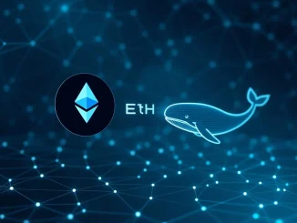 Visualizing a significant Galaxy Digital ETH transfer of digital assets to an anonymous whale address, highlighting large cryptocurrency movements.