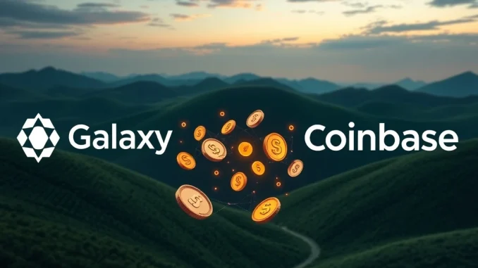 A visual representation of a substantial Galaxy Digital SOL transfer to Coinbase, symbolizing a major cryptocurrency transaction.