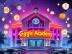 Digital representation of Giggle Academy's fundraising success, highlighting memecoin donations and its mission for crypto education.
