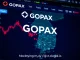 GOPAX UXLINK Listing announcement on a digital screen, signifying a major South Korea crypto market event.