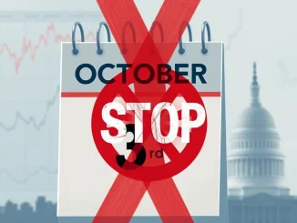 A visual representation of the imminent `government shutdown impact` on vital US economic data releases, highlighting market uncertainty and delays.