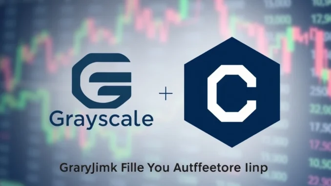 Visualizing the Grayscale Chainlink ETF filing, representing a pivotal moment for crypto investment and market access.