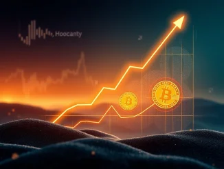 H100's strategic Bitcoin investment shown by a digital chart and Bitcoin logo, symbolizing corporate BTC holdings growth.