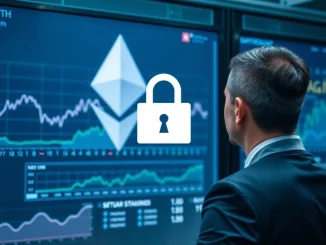 Hex Trust platform securely managing stETH liquid staking for institutional clients, representing advanced digital asset custody.