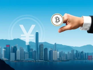 HKMA stablecoin denial: A visual representation of Hong Kong's financial authority rejecting a yuan stablecoin issuance.