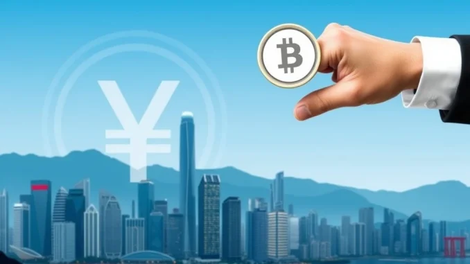 HKMA stablecoin denial: A visual representation of Hong Kong's financial authority rejecting a yuan stablecoin issuance.